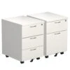 NEXT DAY Commerce II White Low Mobile Pedestals -Silverline Sales Store 116070