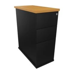 Presence Narrow Desk High Pedestals -Silverline Sales Store 117233