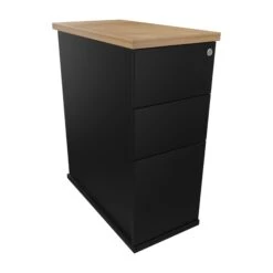 Presence Narrow Desk High Pedestals -Silverline Sales Store 117235
