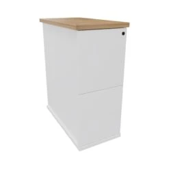Presence Narrow Desk High Pedestals -Silverline Sales Store 117297