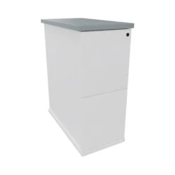 Presence Narrow Desk High Pedestals -Silverline Sales Store 117301